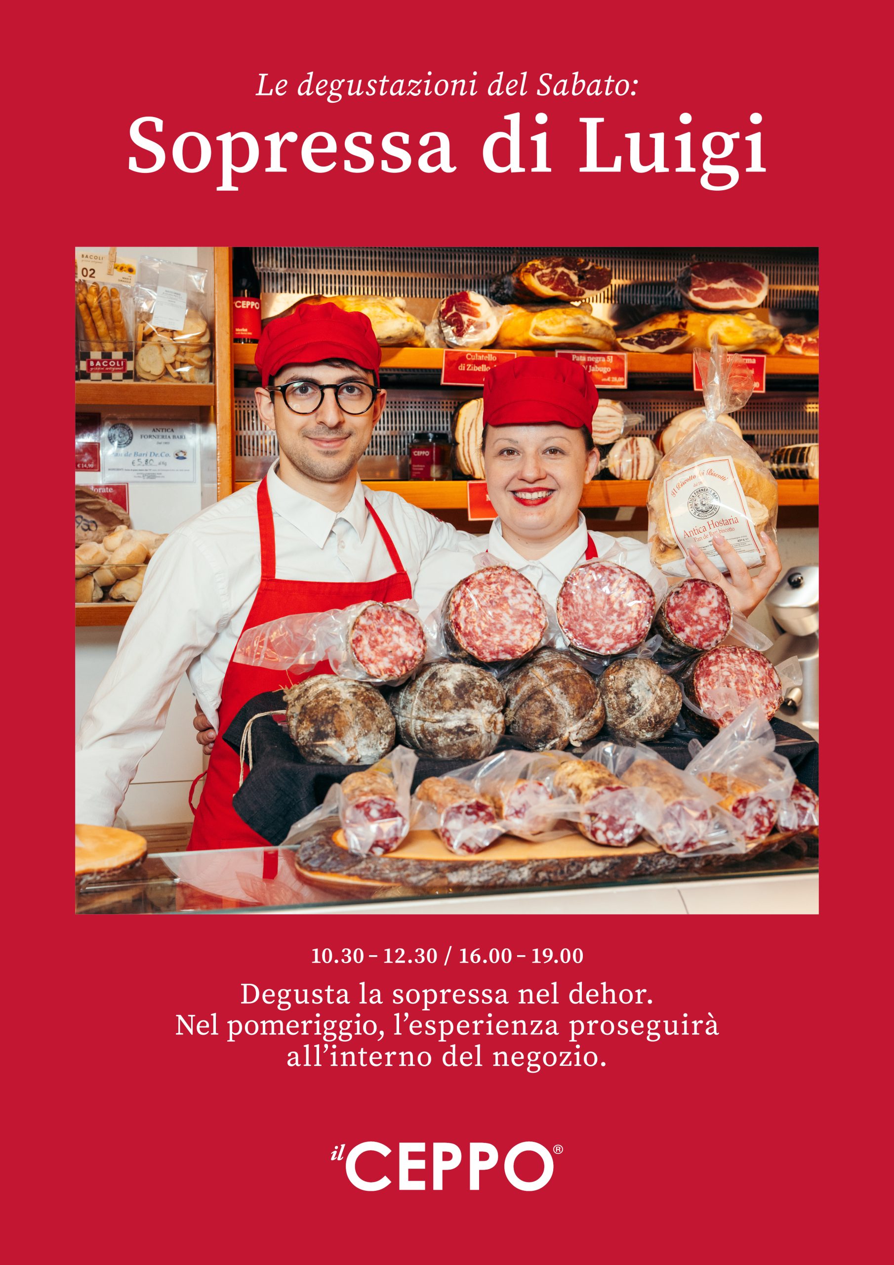 La sopressa di Luigi nelle degustazioni del sabato